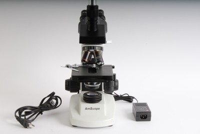AmScope Compound Trinocular Microscope 40X-1000X Objectives plus MD700 Camera