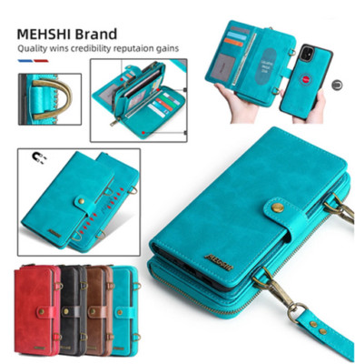 For Google Pixel 7 Pro 6 5G Crossbody Leather Removable Wallet Magnet Case Cover
