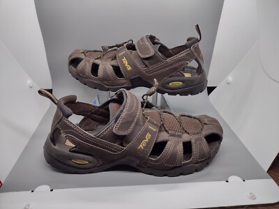 Teva Mens Size 10 Forebay Fisherman Sport Hiking Sandals Brown ShocPad 1001116 Teva Forebay Fisherman Sport Hiking Sandals Brown ShocPad  main image 3