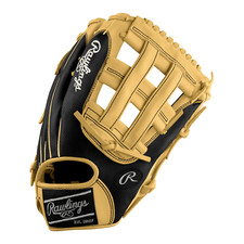 Rawlings Custom 12.75  H-Web Black Speed Shell Camel HOH Outfield Glove
