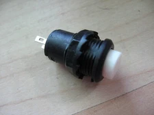 White Push Button Toggle Switch 1/2" On-Off Latching 3A 125VAC 0.3A 12VDC #E35AF