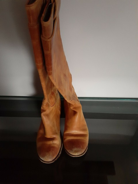 frye boots grey
