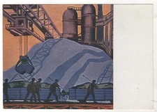 1959 Miners INDUSTRY. SOVIET PROPAGANDA Socialist Realism Old Russian postcard