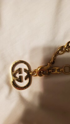 GUCCI BELT Chain AUTH logo mark Vintage Rare GG Necklace  display picture 1