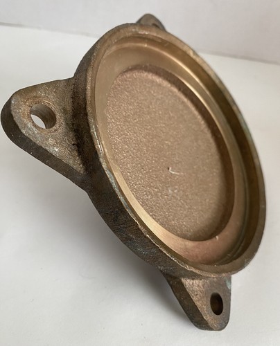 Old SOLID BRASS Nautical Marine Boat Ship PORT Piling Light w/THICK RIBBED Globe - Bild 7 von 17