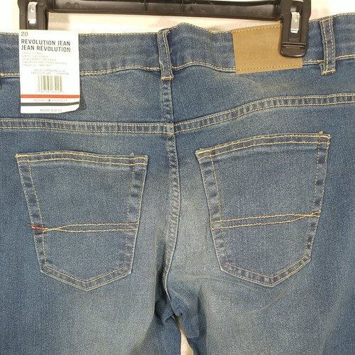Tommy Hilfiger Slim Stretch Denim Revolution Denim Blue Jeans Size Youth 20 NWT - Picture 8 of 12