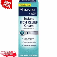 Monistat Instant Feminine Itch Relief Cream for Women Maximum Strength, 1 oz