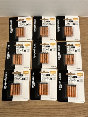 (72)Amazon Basics (9) 8-Packs AAAA Alkaline High-Performance Batteries, 1.5 Volt