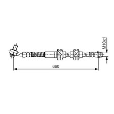 1x ORIGINAL® Bosch Bremsschlauch Vorne, Rechts für Opel ASTRA J GTC CASCADA