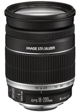 Canon EF-S 18-200mm f/3.5-5.6 IS Standard Zoom Lens for Canon DSLR Cameras Grey
