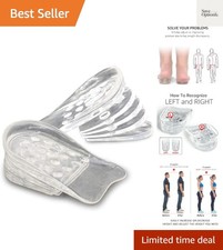 Adjustable 5-Layer Height Increase Insoles, Silicone Heel Cushion Inserts for...