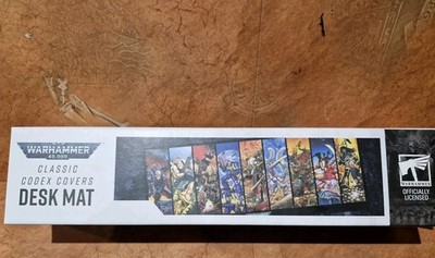40k offizielle Schreibtischunterlage, limitiert.  Classic Codex Cover Art