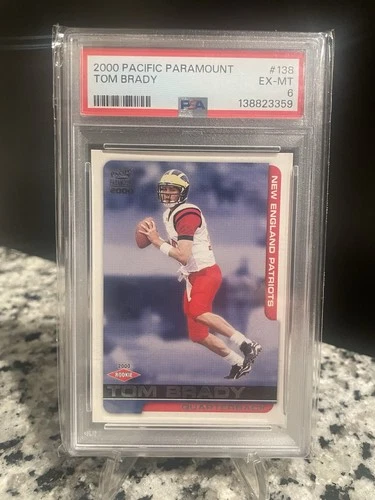 2000 Pacific Paramount Tom Brady RC #138 PSA 6