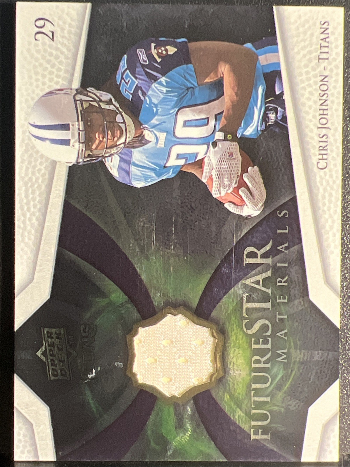 Chris Johnson Upper Deck Icons Future Stars Materials #FSM12 Base