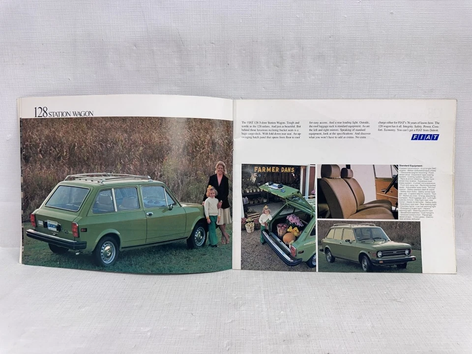 1976 Fiat 128, 131, 124, X1-9 Folheto de Vendas ORIGINAL para o Mercado dos EUA - 28 Páginas - Imagem 3 de 4