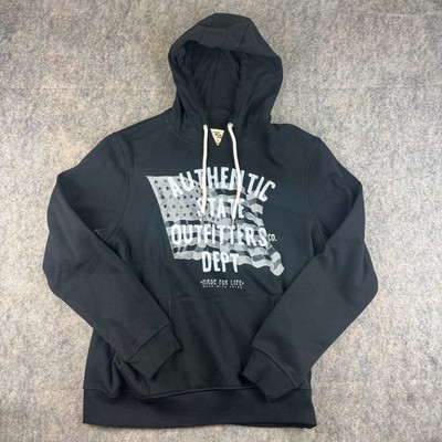 Cedar Wood State Herren Hoodie Schwarz L Pullover Grafikdruck Kängurutasche