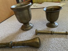 M&ouml;rser mit St&ouml;&szlig;el aus Messing massiv
