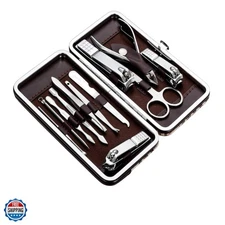 Manicure, Pedicure Kit, Nail Clippers, Professional Grooming Kit, Nail Tools ...