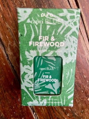 PURA Refill Replacement Fragrance Capri Blue Fir & Firewood .34 Fl Oz 10 ml