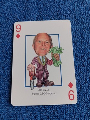 Al Dunlap Card Wall Street Most Wanted Hero Decks Playing Card CEO Sunbeam