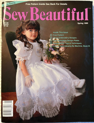 Sew Beautiful Magazine, Martha Pullen, Spring 1990 with Patterns