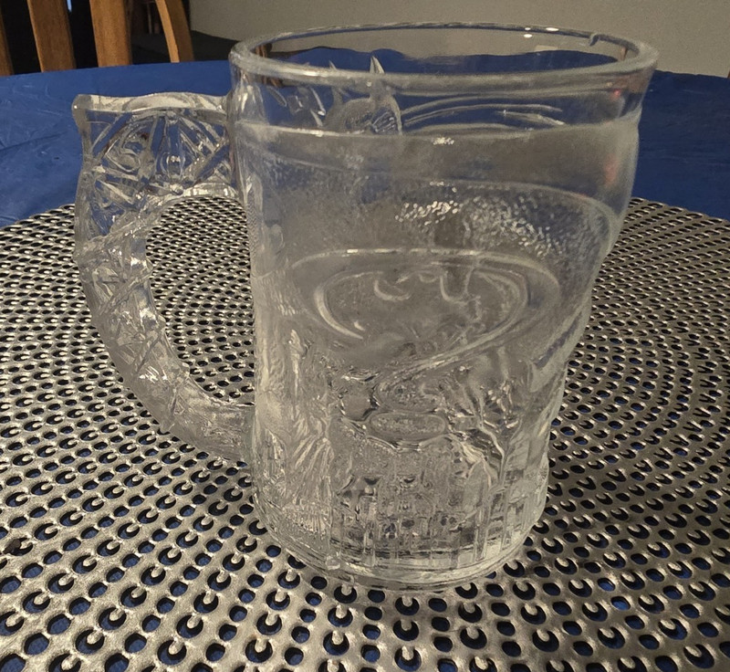 1995 Vintage McDonald's Batman Forever Glass Mug Superheroes