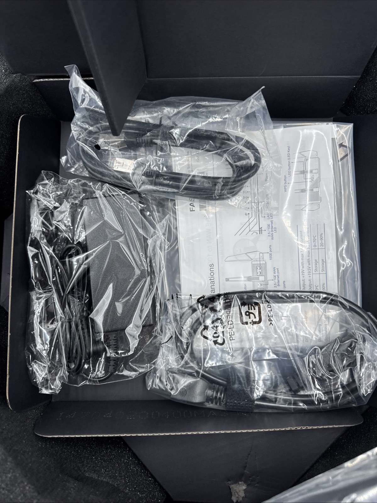 ASUS ROG Rapture WiFi 6E Gaming Router (GT-AXE16000) Open Box