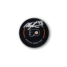 Morgan Frost Autographed Philadelphia Flyers Official Hockey Puck
