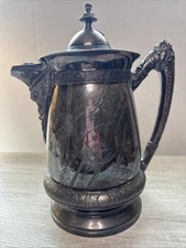 VTG WINSTED TRIPLE PLATE SILVER PLATE WATER PITCHER LINED