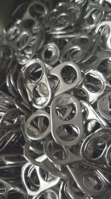 Aluminium Can Tab Lots - (Cleaned) Ready To Use For Crafting Ect... 2lbs ea.
