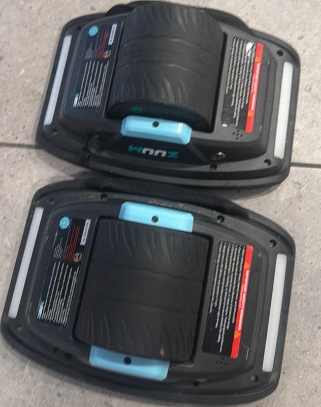 Swagtron T580 6.5 in Wheel Covers Black/Blue Non-Slip for Self-Balancing