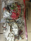 8.3 lbs junk jewelry lot: costume, vintage, some wearable
