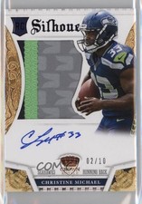 2013 Panini Crown Royale Silhouettes Purple 2/10 Christine Michael #203 Auto fm0