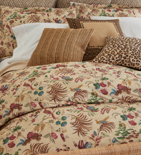 Ralph Lauren Maren King Duvet Cover Set Shams Floral Botanical Natural Cotton
