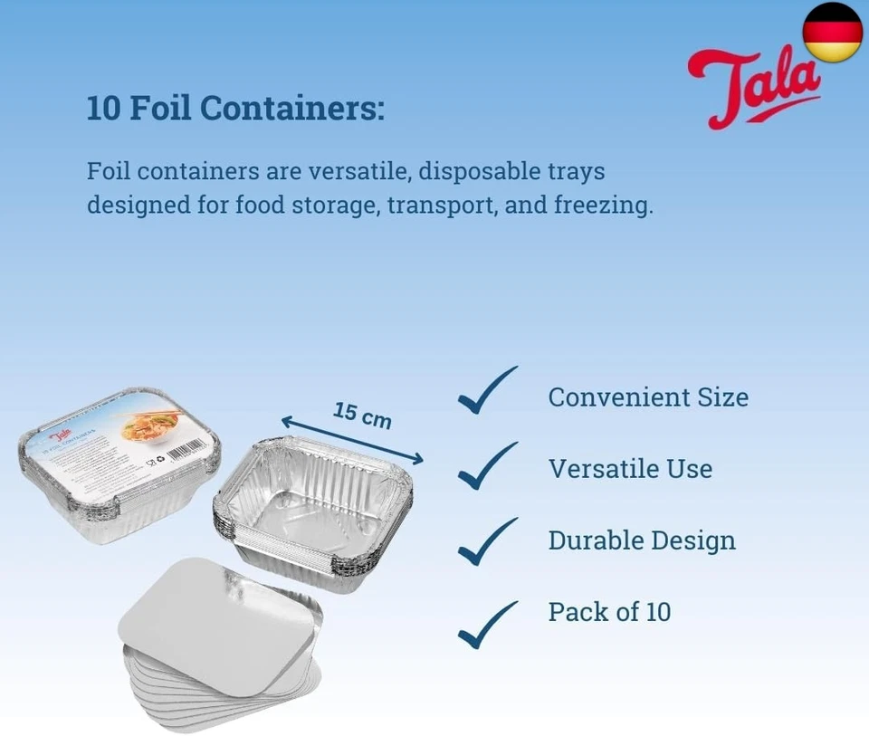 Tala Folienschalen, Silber, 15cm x 12cm x 5cm - Bild 2 von 4