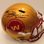 Joe Theismann Signed WFT FLASH Riddell F/S Speed Replica Helmet w/GoSkins Insc.