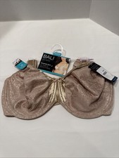 NWT Women  s 40D Beige Bali Minimizer Breathable Back Underwire Smoothing Bra