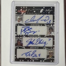 2025 Leaf Eclectic Mob 8 - Manning, Marino, Brees, Elway, Favre - Black 1/1 Auto
