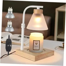 Dimmable Candle Warmer Lamp Electric Light for Candle Melter Scented White