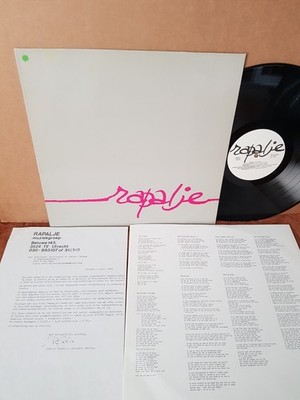 RAPALJE - SAME Private RLP 198629 '87 LP Dutch 80s FOLK Mint Inner & Letter