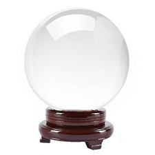 Crystal Ball 130mm 5 Inch Including Wooden Stand And Gift Package