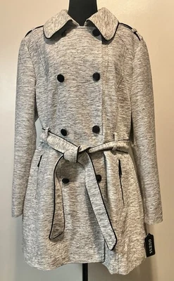 Gabardina GUESS Negra, Gris y Blanca Talla XL NUEVA - Imagen 1 de 4
