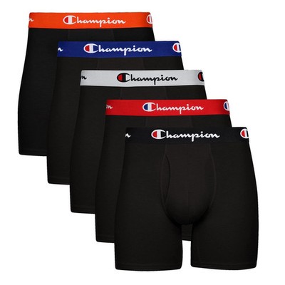 Champion Men's Boxer Briefs, Every Day Comfort XX-Large, Black - 5 Pack