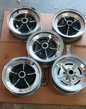 1966 1967 (802) Buick Chrome Rally Road Wheel Set, Set of 5