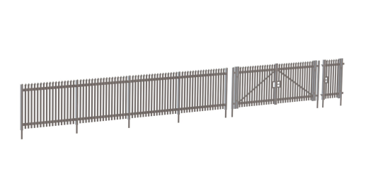 Wills SSM316 Modern Palisade Security Fencing & Gates (1460mm Fencing & 4 Gates)