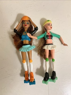 2 McDonald s Mattel Barbie Doll My Scene Roller Girls Chelsea 2007