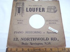 LOUFER Stoke Newington LONDON N16 78 rpm Advert Sleeve Local History WALL ART