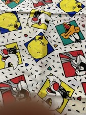 Looney Tunes Daffy Bugs Tweety COTTON QUILT FABRIC 1yd x 44