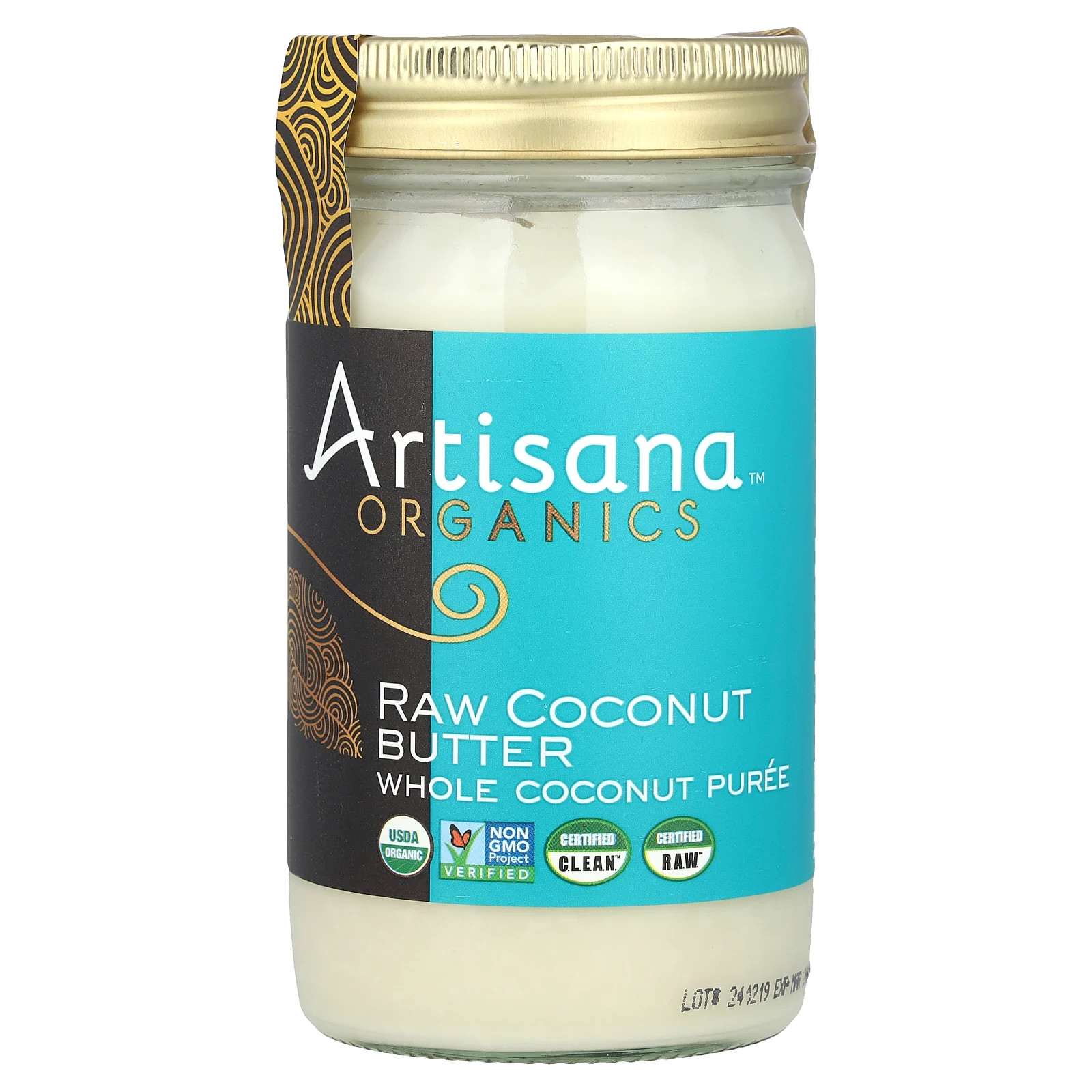 Кокосовое масло Artisana Organics Raw Coconut Butter 14 унций 397 г Без глютена кошерное без ГМО 2990₽