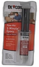 Devcon Flow-Mix 5-Minute Clear Epoxy - 14 ml Syringe Pack of 6 